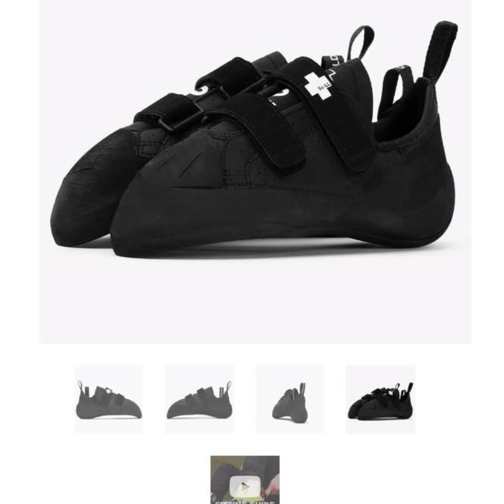 So Ill Black Climbing Shoes Size 6/6.5